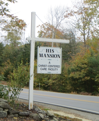 His Mansion Ministries sign